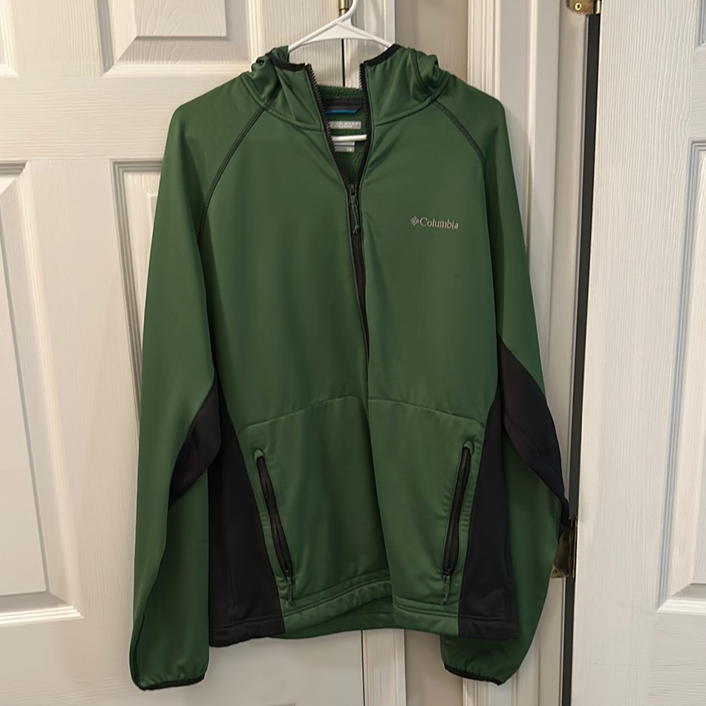 Columbia Forest Green and Charcoal Jacket